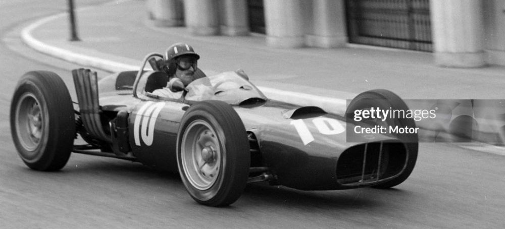 B.R.M. P57 - Graham Hill - GP Monaka - 1962 (Plná velikost v novém okně) B.R.M. P57 - Graham Hill - GP Monaka - 1962