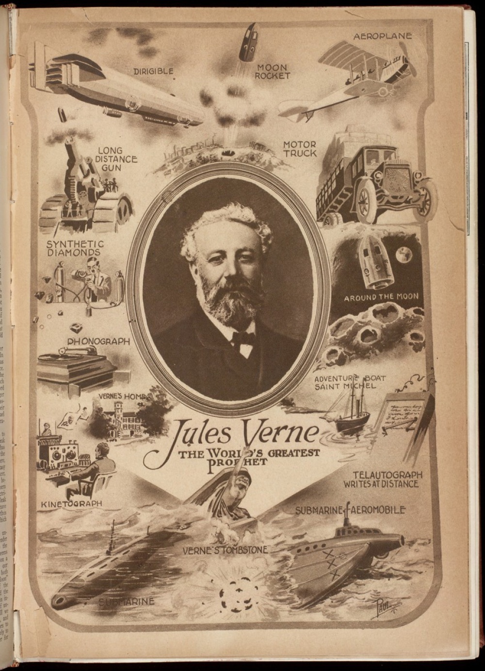 Jules Verne - busta (Plná velikost v novém okně) Jules Verne - busta