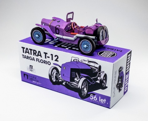 Tatra T-12 Targa Florio (Blecha / Vyskovsky, zmensene cca 1:40) Tatra T-12 Targa Florio (Blecha / Vyskovsky, zmensene cca 1:40)