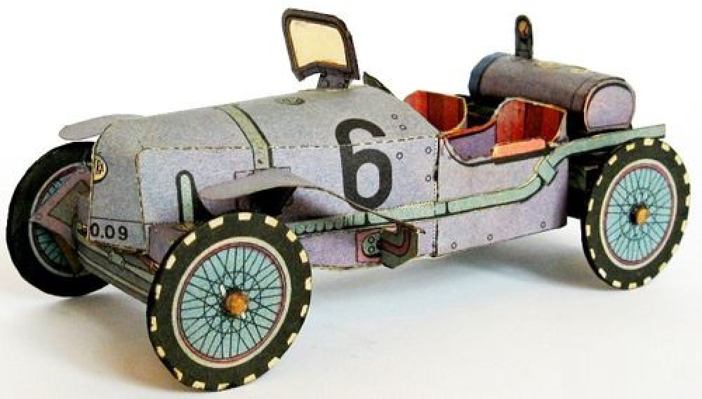 Tatra T-12 Targa Florio (Blecha / Vyskovsky, zmensene cca 1:40)