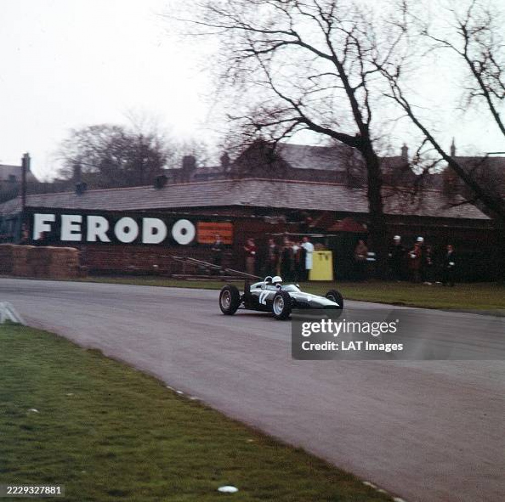 B.R.M. P57 - Ritchie Ginnther - 200 Aintree 1962 (Plná velikost v novém okně) B.R.M. P57 - Ritchie Ginnther - 200 Aintree 1962