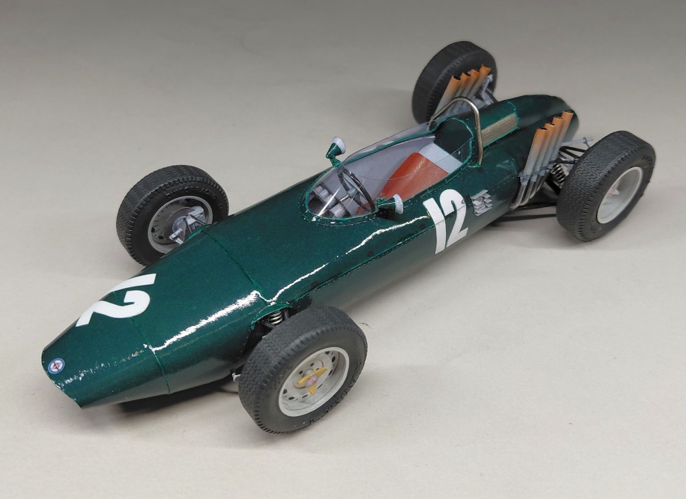 B.R.M. P57 - Ritchie Ginnther - 200 Aintree 1962 (Plná velikost v novém okně) B.R.M. P57 - Ritchie Ginnther - 200 Aintree 1962