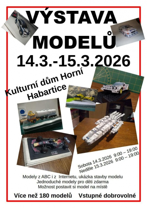 Výstava modelů - Kulturní dům Horní Habartice Výstava modelů - Kulturní dům Horní Habartice