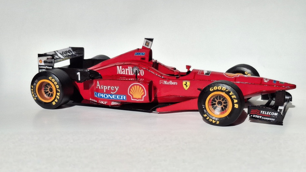 Ferrari F310, Michael Schumacher, GP Belgie 1996 (Plná velikost v novém okně) Ferrari F310, Michael Schumacher, GP Belgie 1996