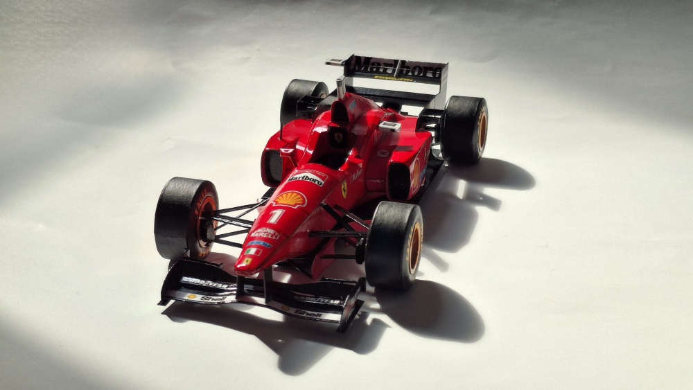 Ferrari F310, Michael Schumacher, GP Belgie 1996 (Plná velikost v novém okně) Ferrari F310, Michael Schumacher, GP Belgie 1996