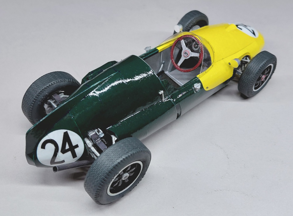 Cooper T51 - Lucien Bianchi - GP V.Británie 1960 (Plná velikost v novém okně) Cooper T51 - Lucien Bianchi - GP V.Británie 1960