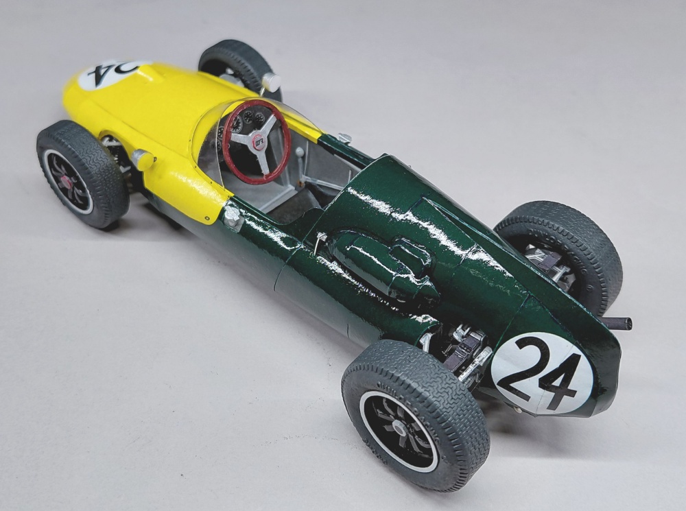 Cooper T51 - Lucien Bianchi - GP V.Británie 1960 (Plná velikost v novém okně) Cooper T51 - Lucien Bianchi - GP V.Británie 1960