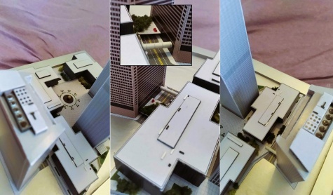 World Trade Center (WTC - Twin Towers) paper model 1:1500 + WTC 7 World Trade Center (WTC - Twin Towers) paper model 1:1500 + WTC 7