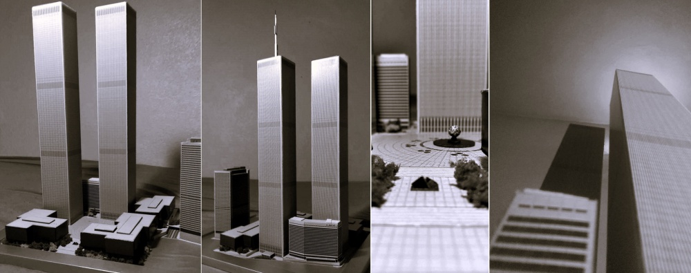 World Trade Center (WTC - Twin Towers) paper model 1:1500 + WTC 7 (Plná velikost v novém okně) World Trade Center (WTC - Twin Towers) paper model 1:1500 + WTC 7