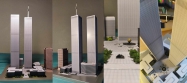 World Trade Center (WTC - Twin Towers) paper model 1:1500 + WTC 7
