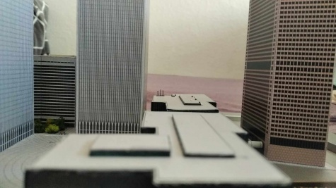World Trade Center (WTC - Twin Towers) paper model 1:1500 + WTC 7 World Trade Center (WTC - Twin Towers) paper model 1:1500 + WTC 7