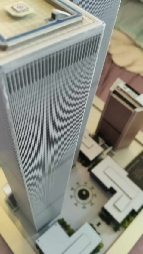 World Trade Center (WTC - Twin Towers) paper model 1:1500 + WTC 7 World Trade Center (WTC - Twin Towers) paper model 1:1500 + WTC 7