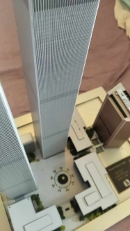 World Trade Center (WTC - Twin Towers) paper model 1:1500 + WTC 7