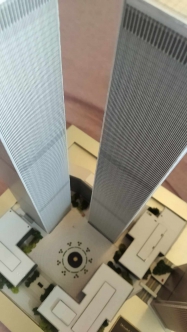 World Trade Center (WTC - Twin Towers) paper model 1:1500 + WTC 7