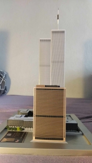 World Trade Center (WTC - Twin Towers) paper model 1:1500 + WTC 7