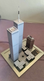 World Trade Center (WTC - Twin Towers) paper model 1:1500 + WTC 7
