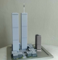 World Trade Center (WTC - Twin Towers) paper model 1:1500 + WTC 7