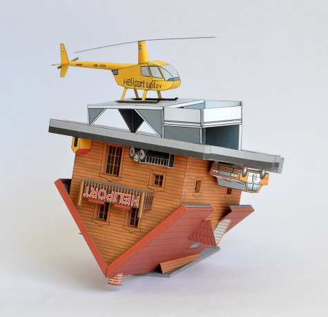 Dom hore nohami - Heliport Liptov