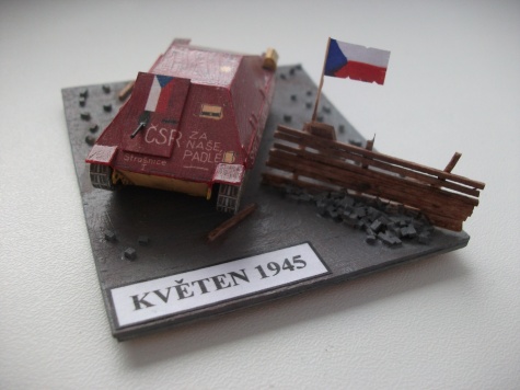Vojenská technika - dioráma Vojenská technika - dioráma
