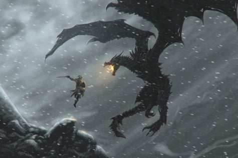 Alduin-Skyrim frost dragon Alduin-Skyrim frost dragon