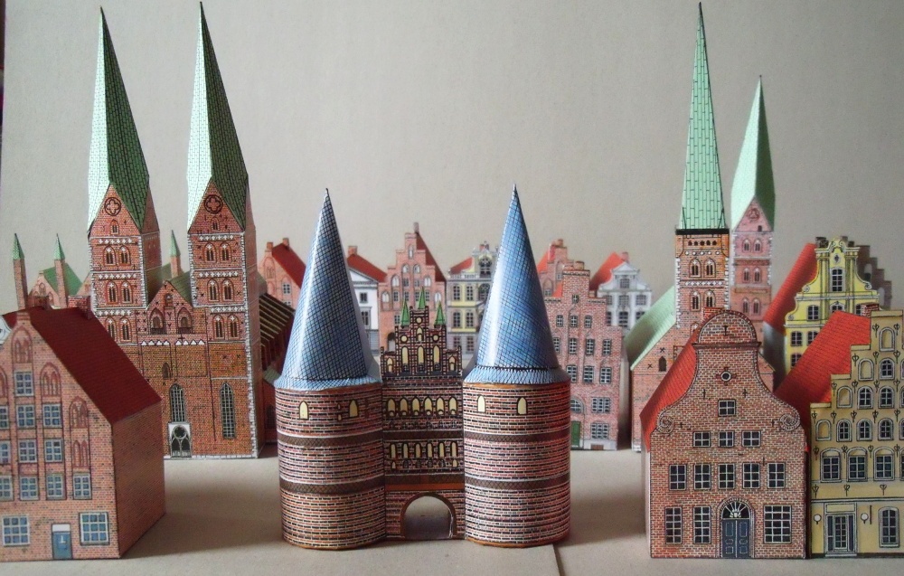 Altstadt Lübeck (Plná velikost v novém okně) Altstadt Lübeck