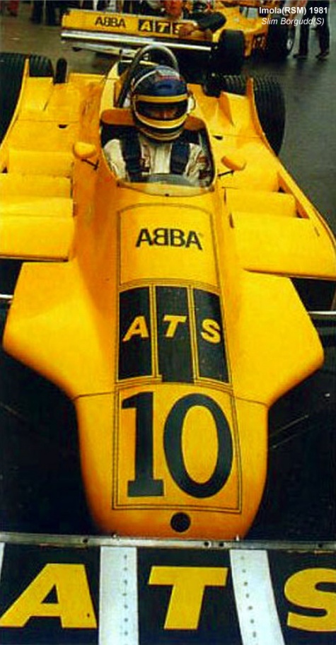 ATS D4 - Slim Borgudd - GP San Marina -Imola - 1981 ATS D4 - Slim Borgudd - GP San Marina -Imola - 1981