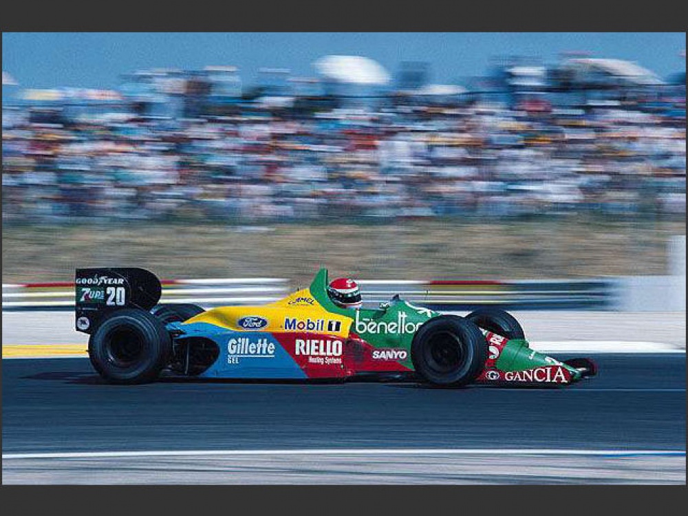 Benetton B188, 1989, A. Nannini (Plná velikost v novém okně) Benetton B188, 1989, A. Nannini