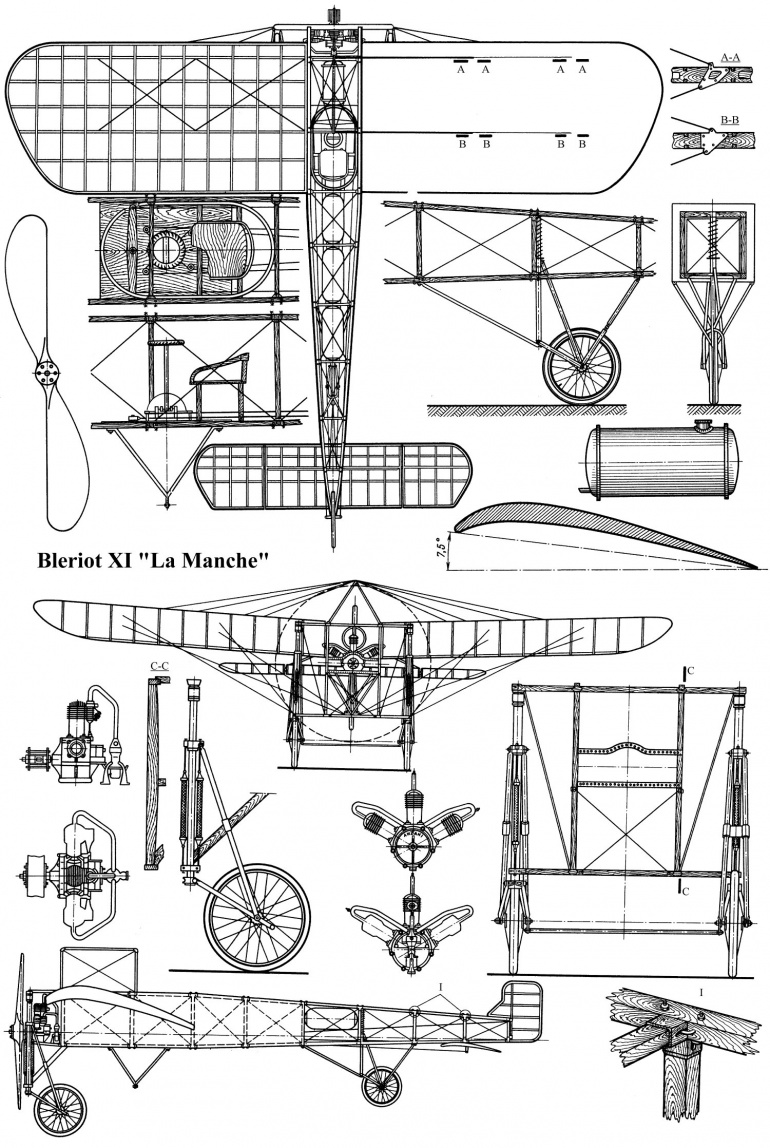 Bleriot XI (Plná velikost v novém okně) Bleriot XI