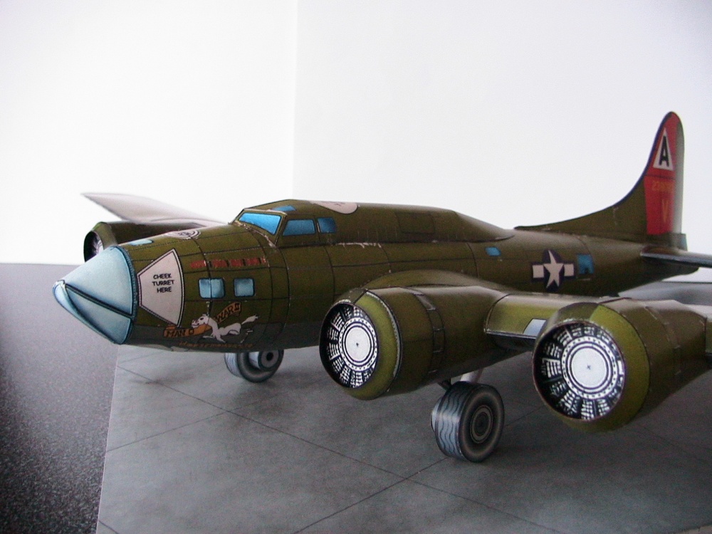 Boeing B-17 Flying Fortress (Plná velikost v novém okně) Boeing B-17 Flying Fortress