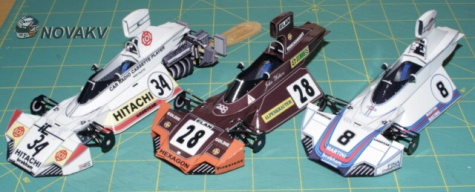 Brabham BT44B - 3 verze Brabham BT44B - 3 verze