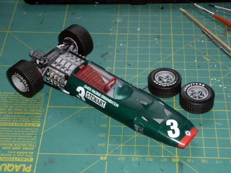 BRM P83 H16 - Jackie Stewart - GP V.Británie 1967 BRM P83 H16 - Jackie Stewart - GP V.Británie 1967