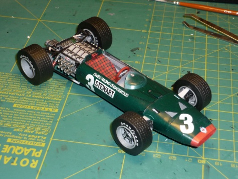 BRM P83 H16 - Jackie Stewart - GP V.Británie 1967 BRM P83 H16 - Jackie Stewart - GP V.Británie 1967