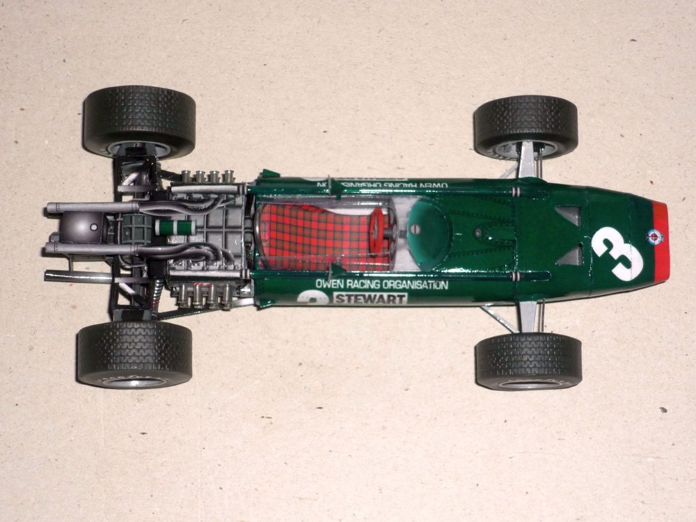 BRM P83 H16 - Jackie Stewart - GP V.Británie 1967 (Plná velikost v novém okně) BRM P83 H16 - Jackie Stewart - GP V.Británie 1967