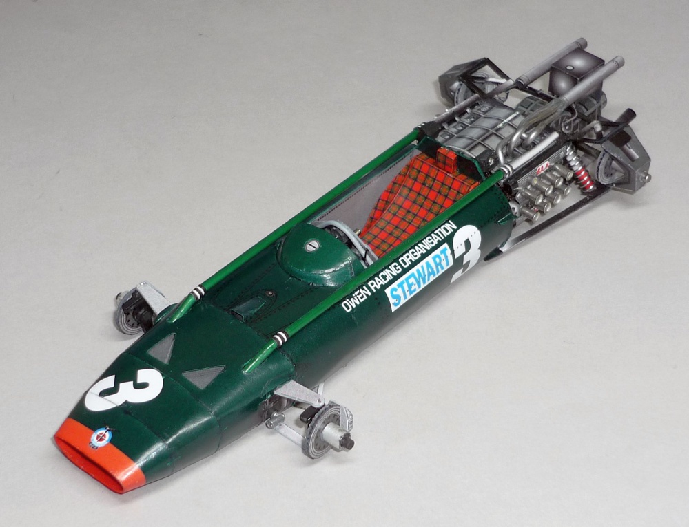 BRM P83 H16 - Jackie Stewart - GP V.Británie 1967 (Plná velikost v novém okně) BRM P83 H16 - Jackie Stewart - GP V.Británie 1967