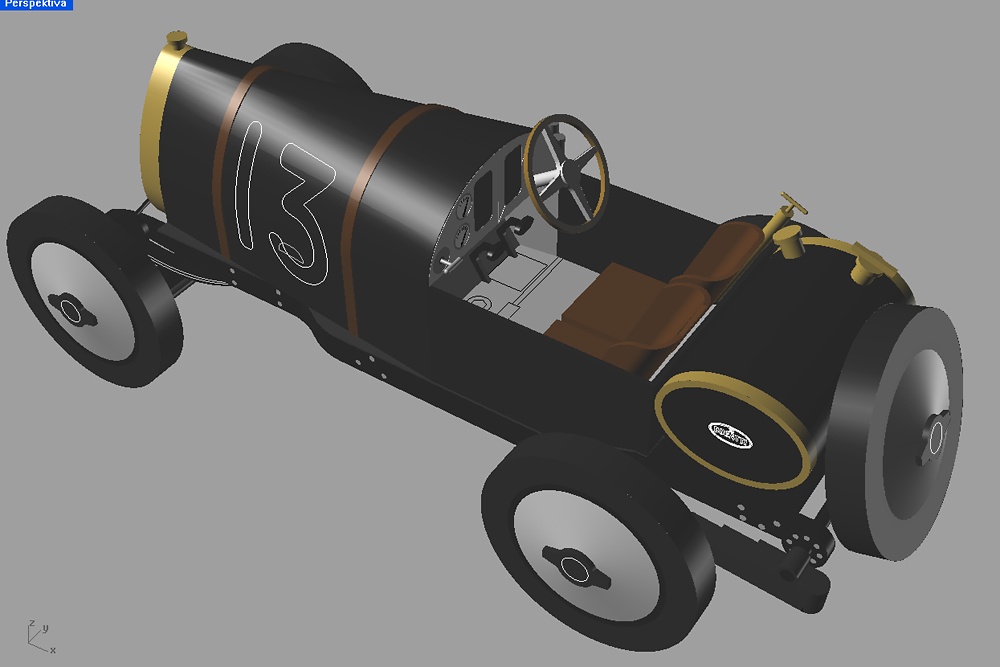 Bugatti 13 BRESCIA 1921 (Plná velikost v novém okně) Bugatti 13 BRESCIA 1921