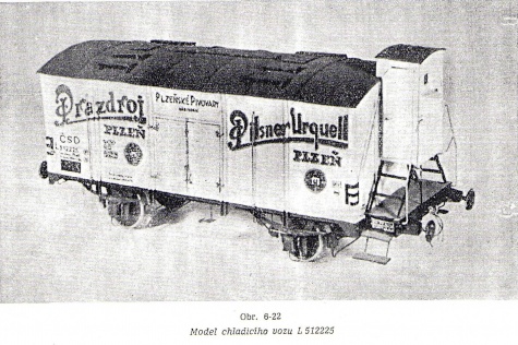 Chladící vůz L512225 z roku 1910 Chladící vůz L512225 z roku 1910