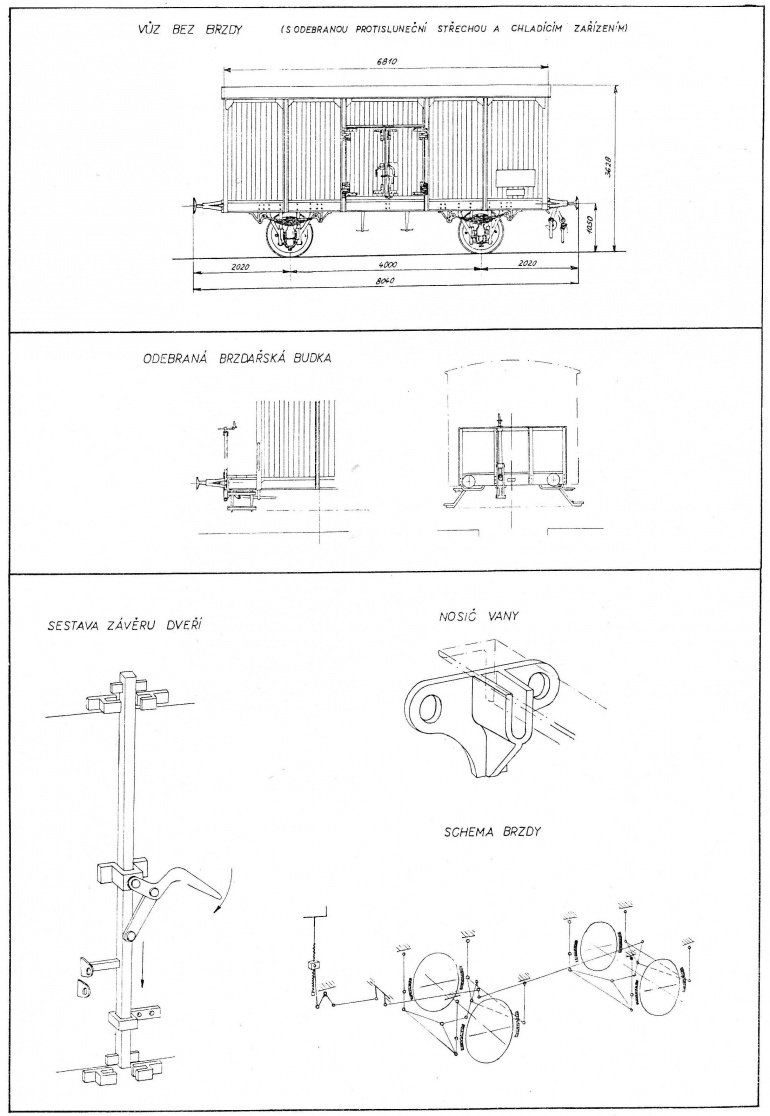 Chladící vůz L512225 z roku 1910 (Plná velikost v novém okně) Chladící vůz L512225 z roku 1910