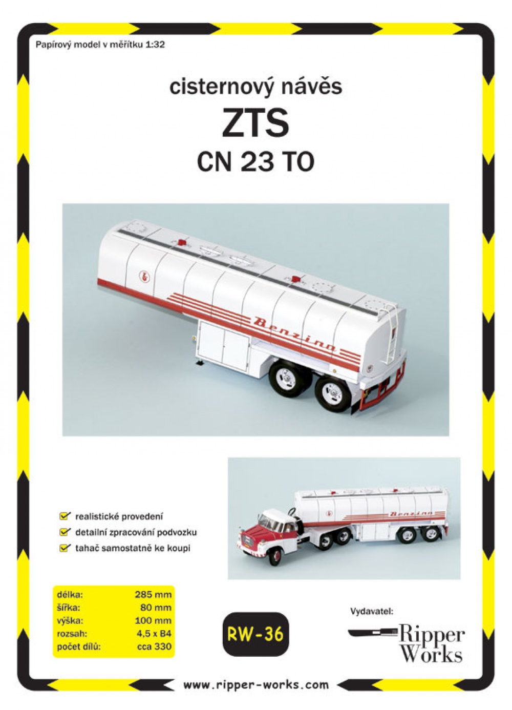 Cisternový návěs ZTS CN 23 TO (Plná velikost v novém okně) Cisternový návěs ZTS CN 23 TO
