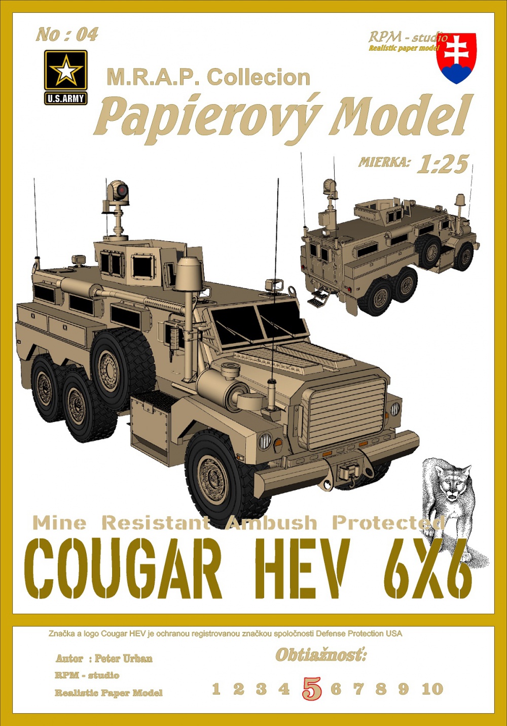 Cougar HEV 6x6 1-25 (Plná velikost v novém okně) Cougar HEV 6x6 1-25