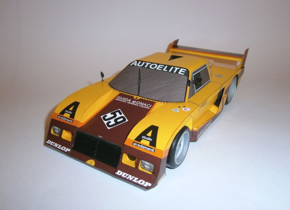 De Tomaso Pantera C Ford - 1000 Km Mugello 1983 (Plná velikost v novém okně) De Tomaso Pantera C Ford - 1000 Km Mugello 1983