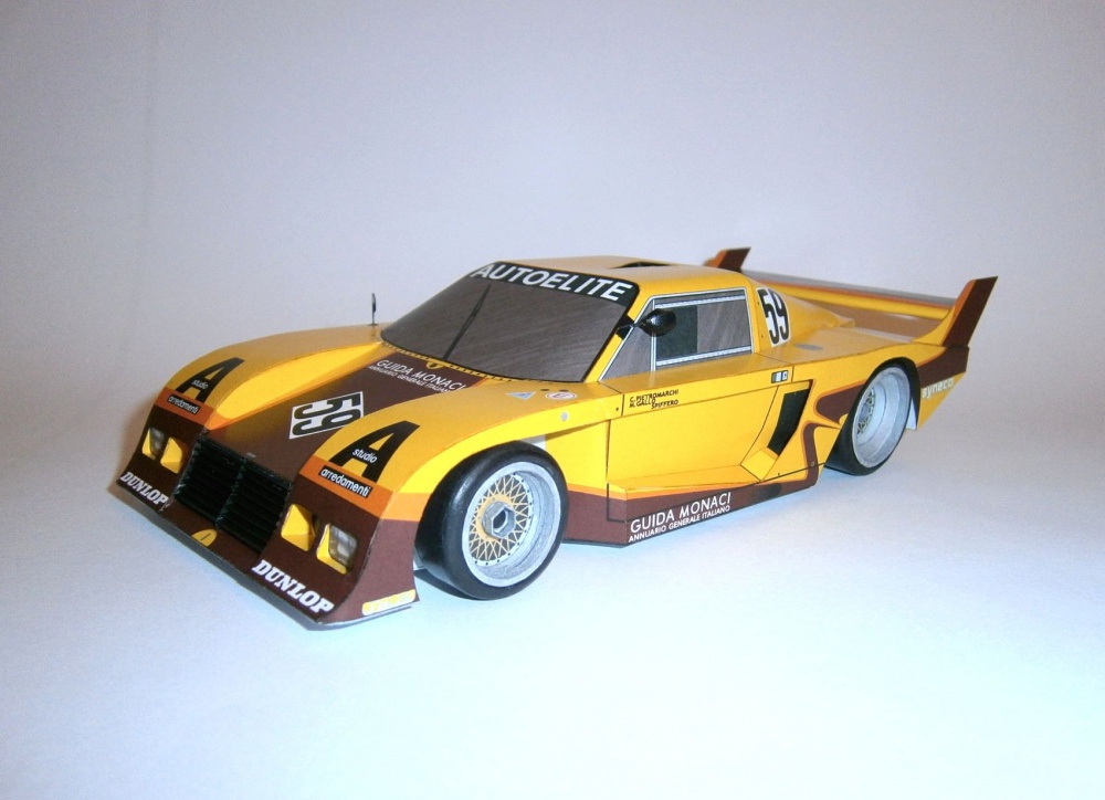 De Tomaso Pantera C Ford - 1000 Km Mugello 1983 (Plná velikost v novém okně) De Tomaso Pantera C Ford - 1000 Km Mugello 1983