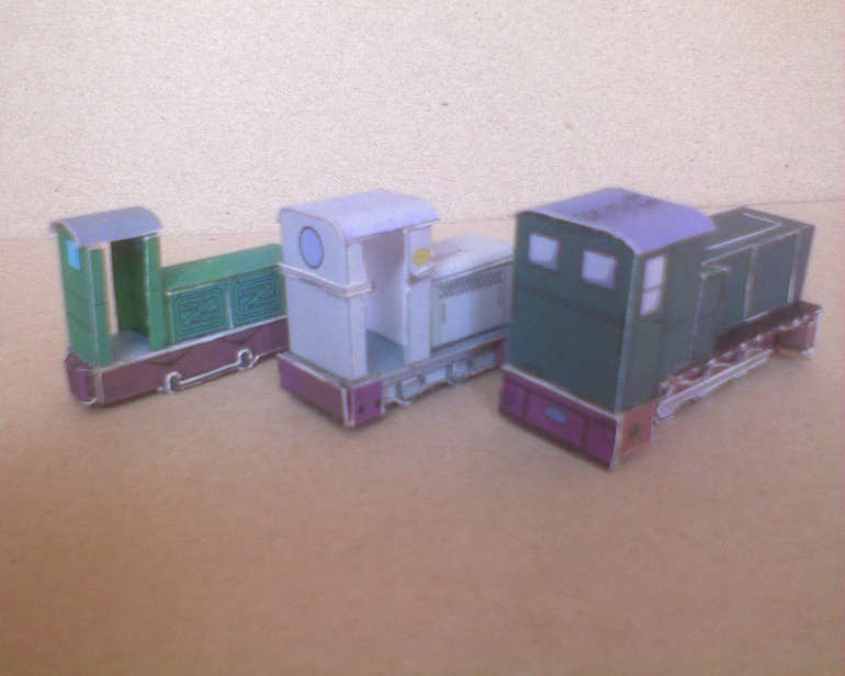 Diesel loco, Electric loco & cars (Plná velikost v novém okně) Diesel loco, Electric loco & cars