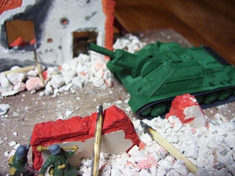 Diorama:Bitva o Hostinec (Plná velikost v novém okně) Diorama:Bitva o Hostinec