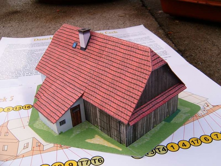 Domky z vých. Čech (Plná velikost v novém okně) Domky z vých. Čech