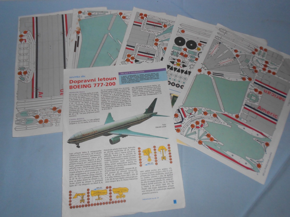 Dopravní letoun BOEING 777-200 (Plná velikost v novém okně) Dopravní letoun BOEING 777-200