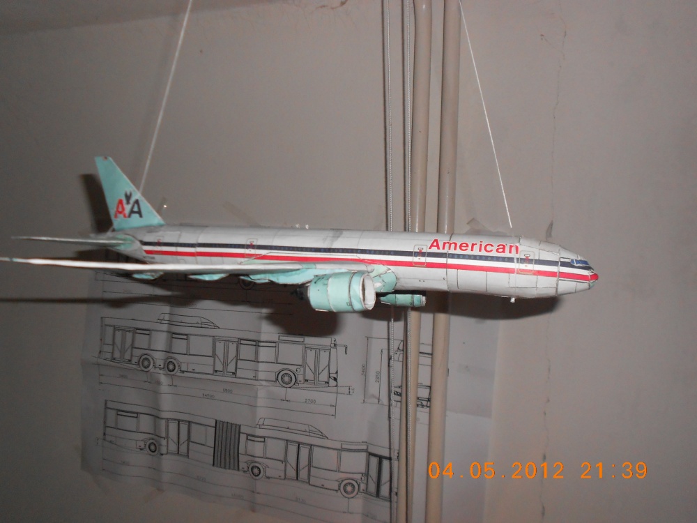 Dopravní letoun BOEING 777-200 (Plná velikost v novém okně) Dopravní letoun BOEING 777-200
