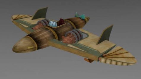 Elektro- magnetick� steampunkov� lietadlo (Electro- Magnetic Aero Carriage)