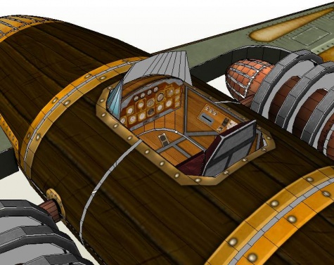 Elektro- magnetick� steampunkov� lietadlo (Electro- Magnetic Aero Carriage)