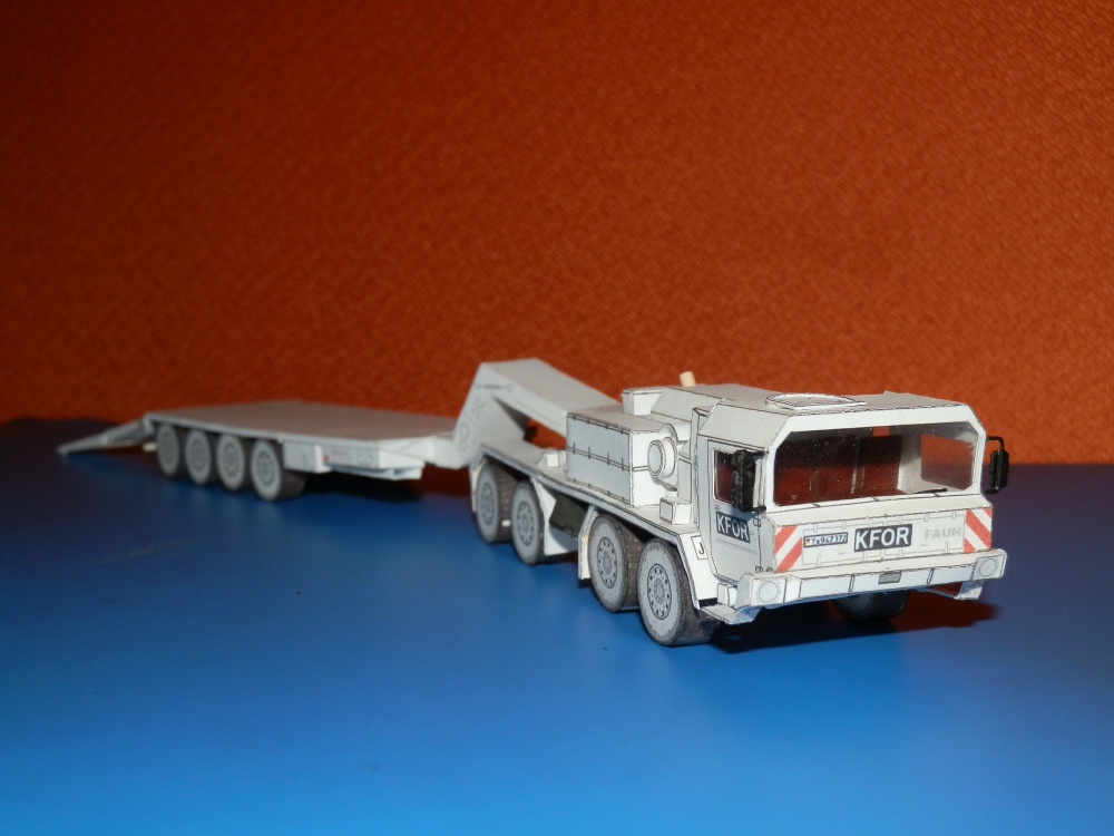 FAUN SLT 50-3 8x8 Elefant + podvalník Sattelanhänger 52t (Plnďż˝ velikost v novďż˝m oknďż˝) FAUN SLT 50-3 8x8 Elefant + podvalník Sattelanhänger 52t