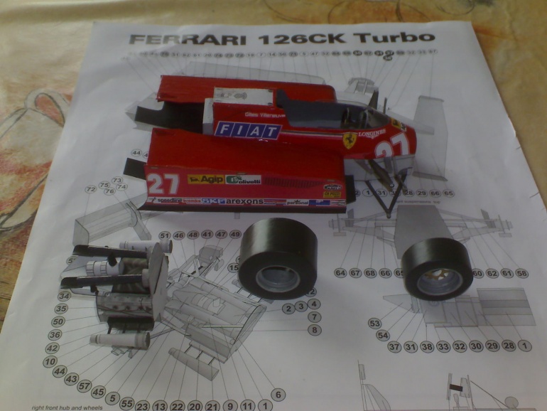 Ferrari 126CK Turbo / R. RADEVICZ/ 1:24 (Plná velikost v novém okně) Ferrari 126CK Turbo / R. RADEVICZ/ 1:24